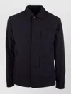 Paul & Shark Collared Coat Featuring Practical Front Pockets In Black
