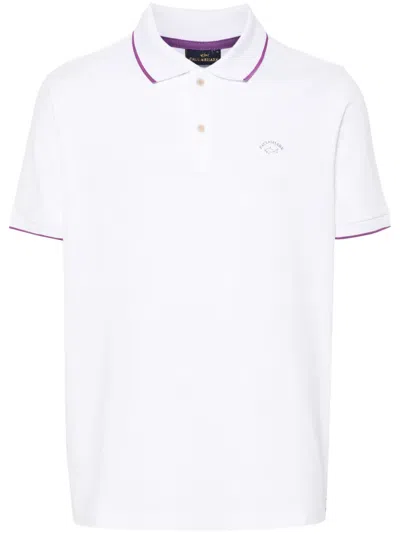 PAUL & SHARK CONTRAST-BORDER POLO SHIRT
