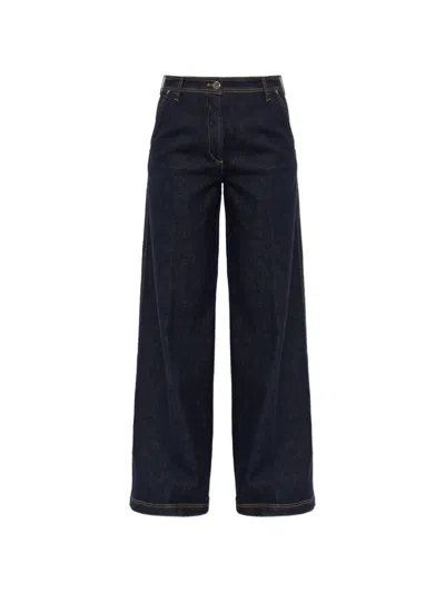 Paul & Shark Contrast-stitch Jeans In Blue