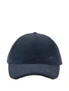 Paul & Shark Corduroy Baseball Cap In Blue