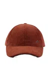 Paul & Shark Corduroy Baseball Cap In Brown