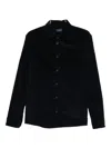 Paul & Shark Corduroy Long-sleeve Shirt In Blue