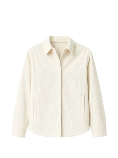 Paul & Shark Jacke Mit Cordstruktur In White