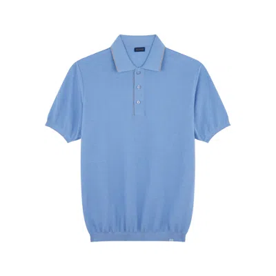 Paul & Shark Cotton And Cashmere Polo Shirt With Contrasting Details