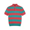 Paul & Shark Cotton And Silk Polo Shirt With Maxi Striped Pattern
