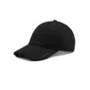 Paul & Shark Cotton Baseball Cap With Logo Embroidery In Black