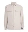 Paul & Shark Cotton-cashmere Overshirt In Neutral