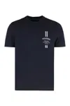 Paul & Shark Regular Fit Cotton T-shirt With Chest Pocket In Blue