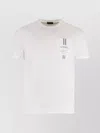 Paul & Shark Cotton Crew Neck T-shirt With Chest Pocket In Animal Print
