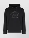 Paul & Shark Cotton Hoodie Featuring Drawstring Detail In Black