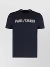Paul & Shark T-shirt In Cotton Jersey With Logo In Black