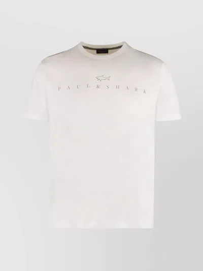 PAUL & SHARK COTTON JERSEY T-SHIRT FEATURING LOGO PRINT