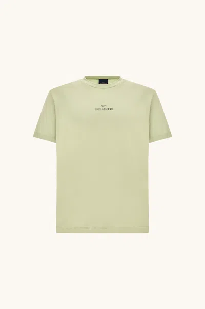 Paul & Shark Logo-print Cotton Jersey T-shirt In Yellow