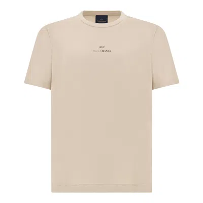 Paul & Shark Cotton Jersey T-shirt With Print In Pink