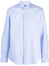 Paul & Shark Cotton-linen-blend Shirt In Blau