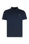 Paul & Shark Short Sleeve Polo Featuring Side Slits In Blue