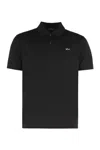 Paul & Shark Short-sleeve Polo Shirt Featuring Side Slits In Black