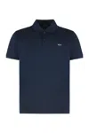 Paul & Shark Short Sleeve Polo Shirt And Collar In Blue