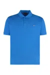 Paul & Shark Short-sleeved Cotton Polo Shirt For Casual Style In Blue