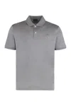 Paul & Shark Short-sleeved Cotton Polo Shirt For Casual Style In Gray
