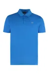 Paul & Shark Short-sleeved Cotton Polo Shirt For Casual Style In Blue