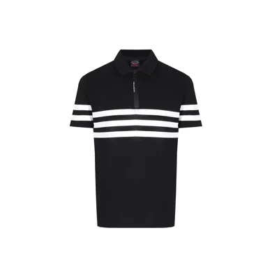 Paul & Shark Cotton Polo In Black