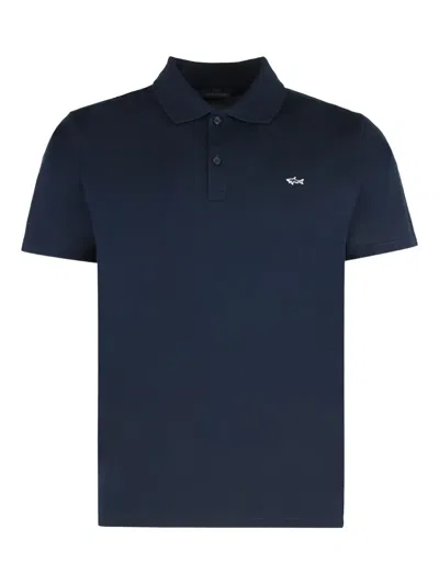 Paul & Shark Short Sleeve Polo Featuring Side Slits In Yellow