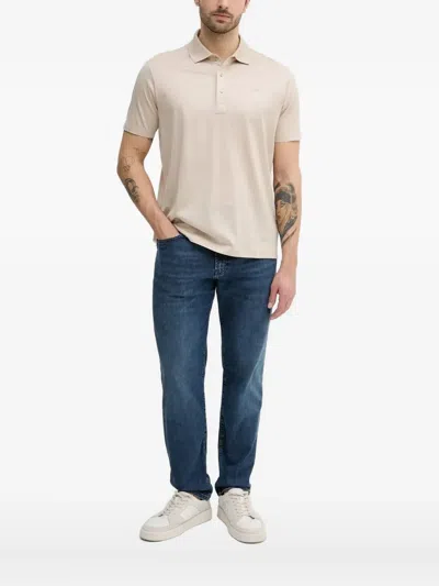 Paul & Shark Cotton Polo Shirt In Neutral
