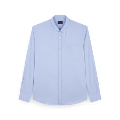 Paul & Shark Cotton Poplin Shirt In Blue