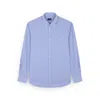 Paul & Shark Cotton Poplin Shirt With Striped Pattern In Blue