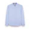 Paul & Shark Cotton Shirt With Houndstooth Pattern In Blue