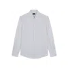 Paul & Shark Cotton Shirt With Striped Pattern In Gray