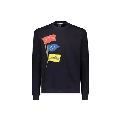Paul & Shark Cotton Sweatshirt In Blue