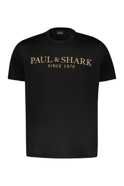 Paul & Shark Cotton T-shirt In Black