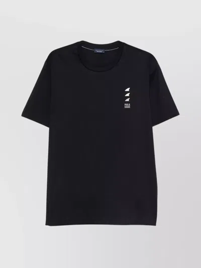 PAUL & SHARK COTTON T-SHIRT LOGO PRINT