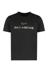 Paul & Shark Cotton Jersey T-shirt Featuring Logo Design In Black
