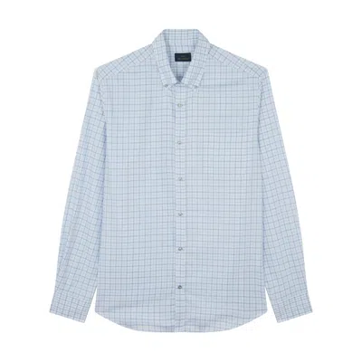 Paul & Shark Cotton Twill Shirt In Blue