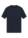 Paul & Shark Crew-neck Cotton T-shirt In Blue