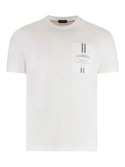 PAUL & SHARK CREW-NECK POCKET T-SHIRT