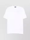 Paul & Shark Crew Neck Short Sleeve Straight Hem In White