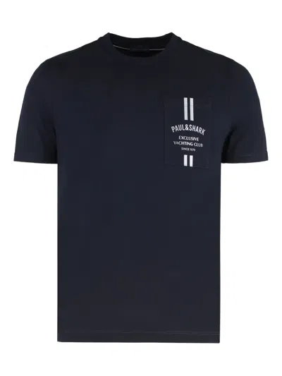 PAUL & SHARK CREW-NECK SHORT-SLEEVE T-SHIRT