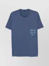 Paul & Shark Crew Neck Short Sleeves Straight Hem In Blue