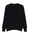 Paul & Shark Crewneck Wool Sweater With Inserts Clothing In Black