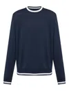 Paul & Shark Long Sleeve Sweater In Blue
