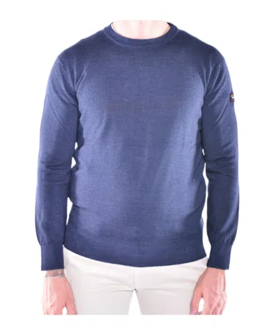 Paul & Shark Crew Neck Sweater In Blue