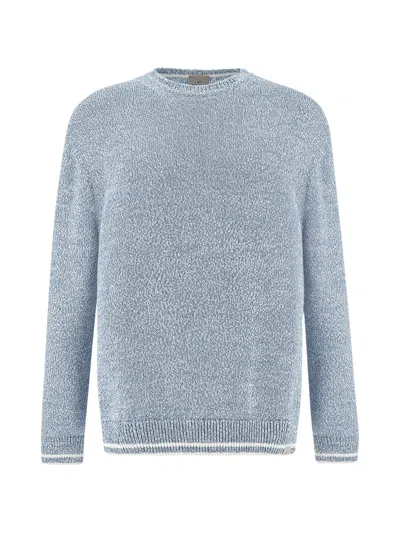 Paul & Shark Crew-neck Sweater In Blue