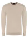 Paul & Shark Crew-neck Sweater In Brown