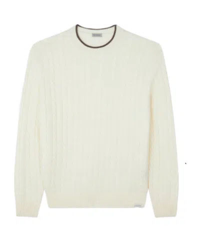 Paul & Shark Crew Neck Sweater In Brown