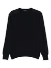 Paul & Shark Crewneck Wool Sweater With Inserts Clothing In Black