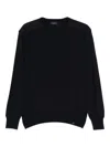 Paul & Shark Crewneck Wool Sweater With Inserts Clothing In Black